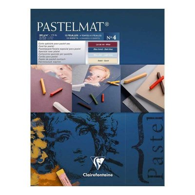CLAIREFONTAINE Bloc Pastelmat N&deg;4 - 18 X 24 Cm - 12 Feuilles - 