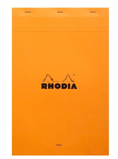 RHODIA Bloc  n&deg;19 format 21 x 31,8 cm r&eacute;glure lign&eacute;e + marge 80g