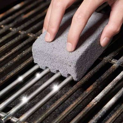  Block grill - Pierre Ponce Abrasive de Nettoyage pour Barbecue et Cuisine