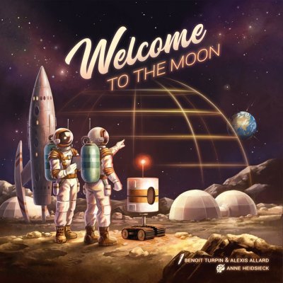 Blue Cocker Welcome to The Moon FR Jeu de soci&eacute;t&eacute; - Jeu &agrave; Cocher - Roll &amp; Write