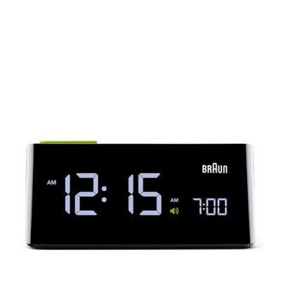 BRAUN BNC016BK R&eacute;veil num&eacute;rique &agrave; affichage LCD et alignement vertical Noir