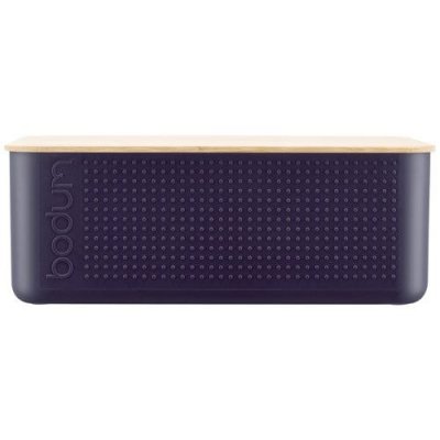 BODUM  BISTRO Boite &agrave; pain grand mod&egrave;le, couvercle bambou Midnight