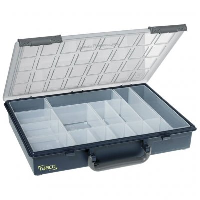RAACO Bo&icirc;te &agrave; compartiments Assorter 55 4x8 avec 15 inserts  136211