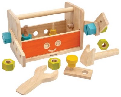 PLAN TOYS Boite &agrave; outils Robot en bois 