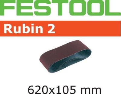 FESTOOL Boite de 10 Bandes abrasives 620 x 105 RU2  - P80 - 499151