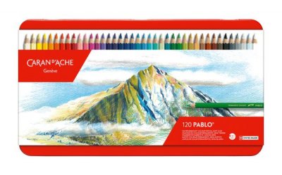 CARAN D ACHE Bo&icirc;te De 120 Crayons De Couleur Caran D'ache Pablo Couleur Permanente