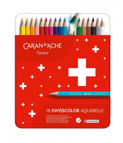 CARAN D ACHE Boite de 18 crayons de couleur Caran d'Ache Swisscolor
