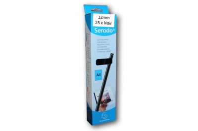 EXACOMPTA Bo&icirc;te de 25 baguettes 12mm - A4 -  - Noir - 129781E
