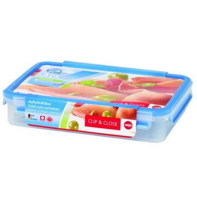 EMSA Bo&icirc;te de conservation rectangulaire Clip&Close en plastique 1,65L