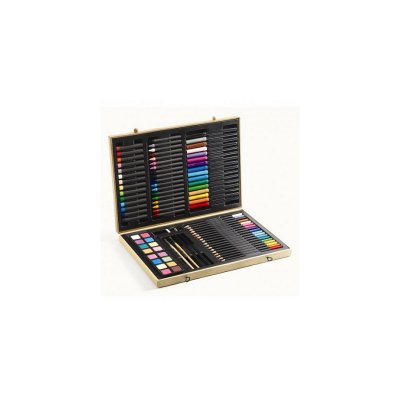 DJECO Bo&icirc;te de couleurs pour dessiner, colorier et peindre
