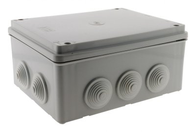 ZENITECH Bo&icirc;te &eacute;tanche rectangulaire 220 x 170 x 105mm &agrave; visser 1/4 de tour IP54