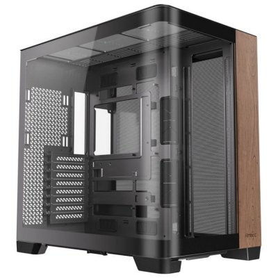ANTEC Bo&icirc;tier ATX semi-tour  C8 Curve Wood Noir Transparent Bois