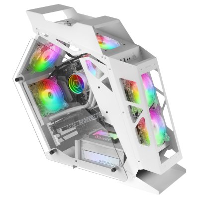 MARS GAMING Bo&icirc;tier ATX semi-tour  MC61 White