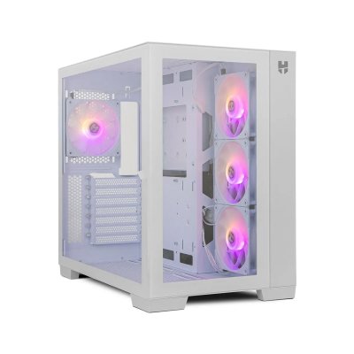 NOX Bo&icirc;tier ATX semi-tour  Blanc USB 3.0 LED RGB
