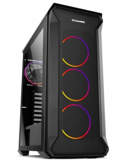 NOX Bo&icirc;tier ATX semi-tour  Hummer Quantum RGB