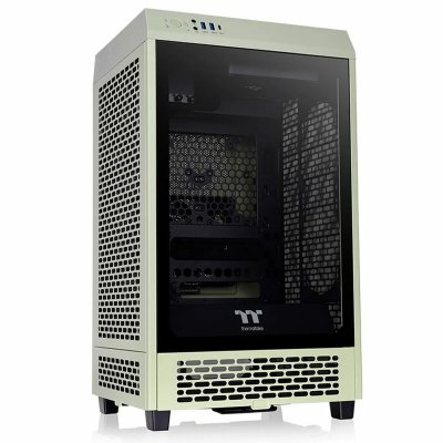 THERMALTAKE Bo&icirc;tier ATX semi-tour  Tower 200 Noir Vert