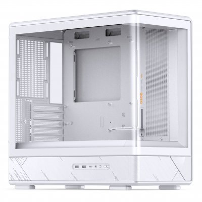 JONSBO Boitier  D200 Verre Tremp&eacute; Blanc &Eacute;cran Temp&eacute;rature M-ATX