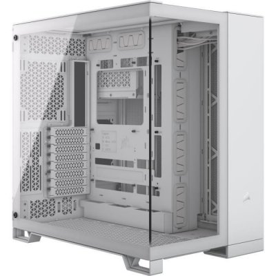 CORSAIR Bo&icirc;tier PC - 6500X Tempered Glass Mid-Tower Dual Chamber - Blanc