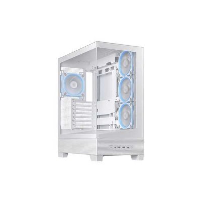 ASUS Bo&icirc;tier PC  A31 PLUS TG ARGB - Moyen Tour, Verre Tremp&eacute;, RGB, Blanc, ATX/Micro-ATX/Mini-ITX