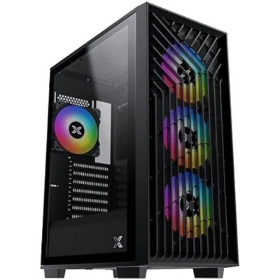 XIGMATEK Boitier PC ATX  Lux G, Noir 4x X24A (EN48687)