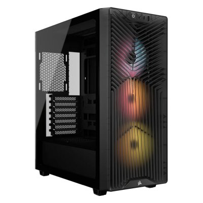 CORSAIR Bo&icirc;tier PC  3200D RS ARGB Smoke Noir - MT/Sans Alim/ATX