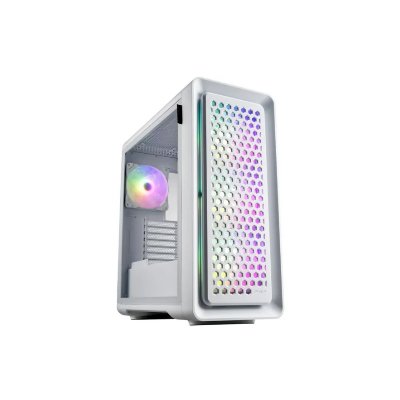 FSP Bo&icirc;tier PC  CUT593A RGB Blanc sans alim/E-ATX/Verre tremp&eacute; 