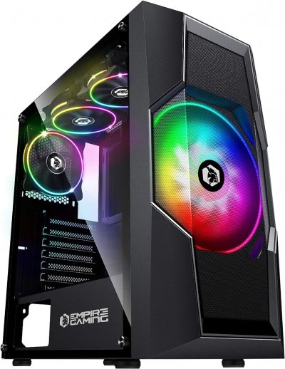  Boitier PC Gamer Onyx - - Paroi Lat&eacute;rale en Verre Tremp&eacute;