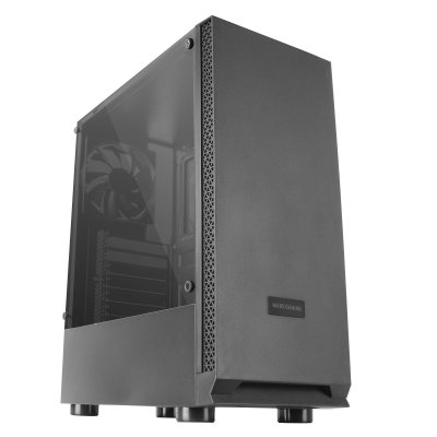 MARS GAMING Bo&icirc;tier PC Gaming ATX MCN2 Noir Fen&ecirc;tre Lat&eacute;rale Compl&egrave;te Ventilateur 12cm
