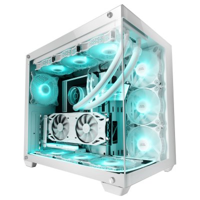 MARS GAMING Boitier PC Gaming  MCV4 Tower Blanc
