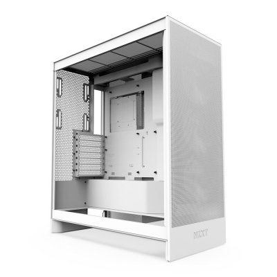 NZXT Boitier PC H7 FLOW moyen tour blanc avec panneau lat&eacute;ral verre tremp&eacute;
