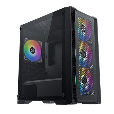 XIGMATEK Boitier PC Micro ATX  LUX M, Noir 4x X24F (EN48540)