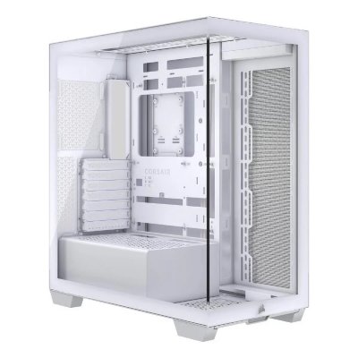 CORSAIR Boitier PC Moyen Tour E-ATX  3500X avec panneaux vitr&eacute;s - Blanc