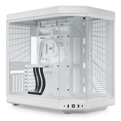 HYTE Boitier PC Moyen Tour E-ATX  Y70 avec panneaux vitr&eacute;s - Blanc