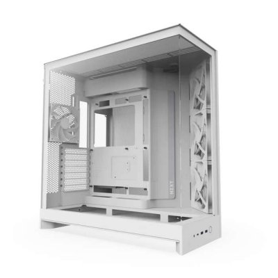 NZXT Bo&icirc;tier PC  H9 Flow Blanc - MT/Sans Alim/E-ATX