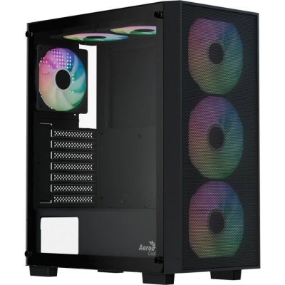AEROCOOL Boitier PC sans alimentation -  B509A Flow - ACCM-BD02063.11 - Moyen tour - Format ATX - Noir