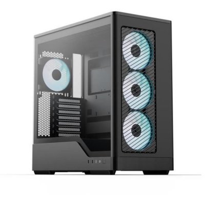 AEROCOOL Bo&icirc;tier PC sans alimentation - - D520A-BK V1 - Moyen tour - Format ATX - 4x120mm A-RGB - Noir