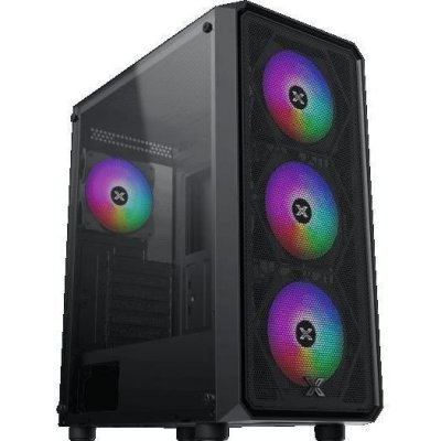 XIGMATEK Bo&icirc;tier PC sans alimentation - - DUO X - Moyen tour - Format E-ATX - 4x120mm RGB inclus - Noir