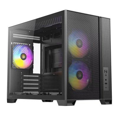 ANTEC Boitiers PC  Micro ATX FLUX M Black (0-761345-10253-7)