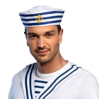 BOLAND  44355 Bonnet pour Adulte Matelot Blanc Taille Unique