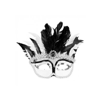 BOLAND  masque Venice Gazza vestimentaire dames noir/blanc taille unique