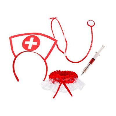 BOLAND  set d'infirmerie polystyr&egrave;ne/polypropyl&egrave;ne rouge/blanc 4 pi&egrave;ces