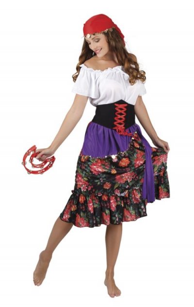BOLAND  verkleedpak Gypsy Rilana femmes rouge