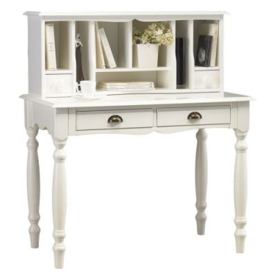 Bonheur du Jour Blanc de Style Anglais