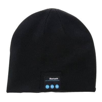 YONIS Bonnet Bluetooth iPhone Android Ecouteur Sans Fil Mains Libres Noir