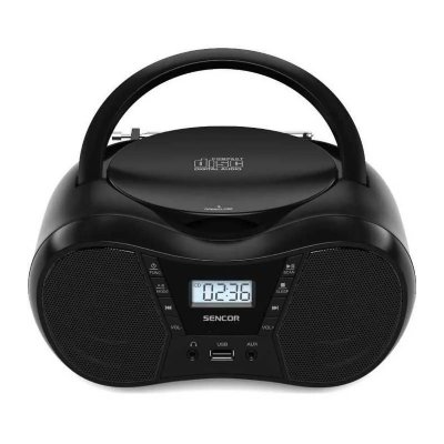 SENCOR Boombox avec CD, BT, MP3, USB, AUX et radio FM -  - SPT 2300 BK 