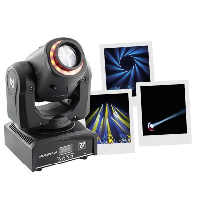 BOOMTONEDJ BOOMTONE DJ MAXI SPOT 30 - Lyre Spot &agrave; LED 30W avec anneau de LED RGB