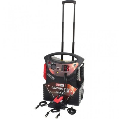 KS TOOLS Booster de batterie 12 v et 24 v, outil mobile d'aide au d&eacute;marrage 2340 a