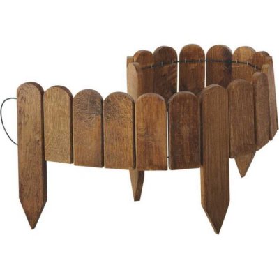 JARDIPOLYS Bordure ext&eacute;rieure en ch&ecirc;ne - L114 x H15/30 L114 x h15/30