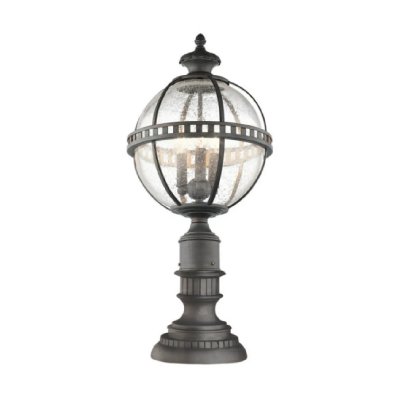 KICHLER Borne Halleron, bronze et verre, 3 ampoules