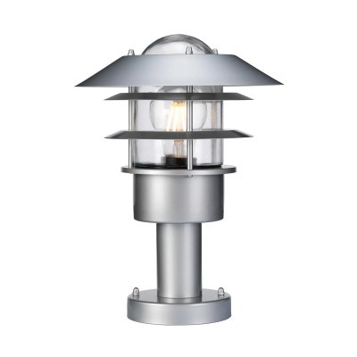 ELSTEAD LIGHTING Borne Helsingor, acier inoxydable, argent